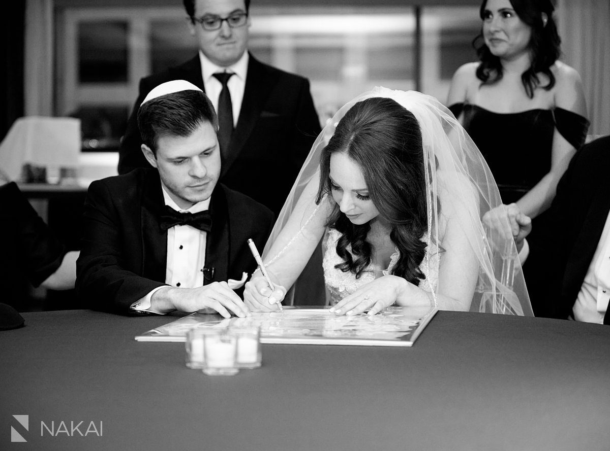 chicago intercontinental wedding photos jewish ketubah