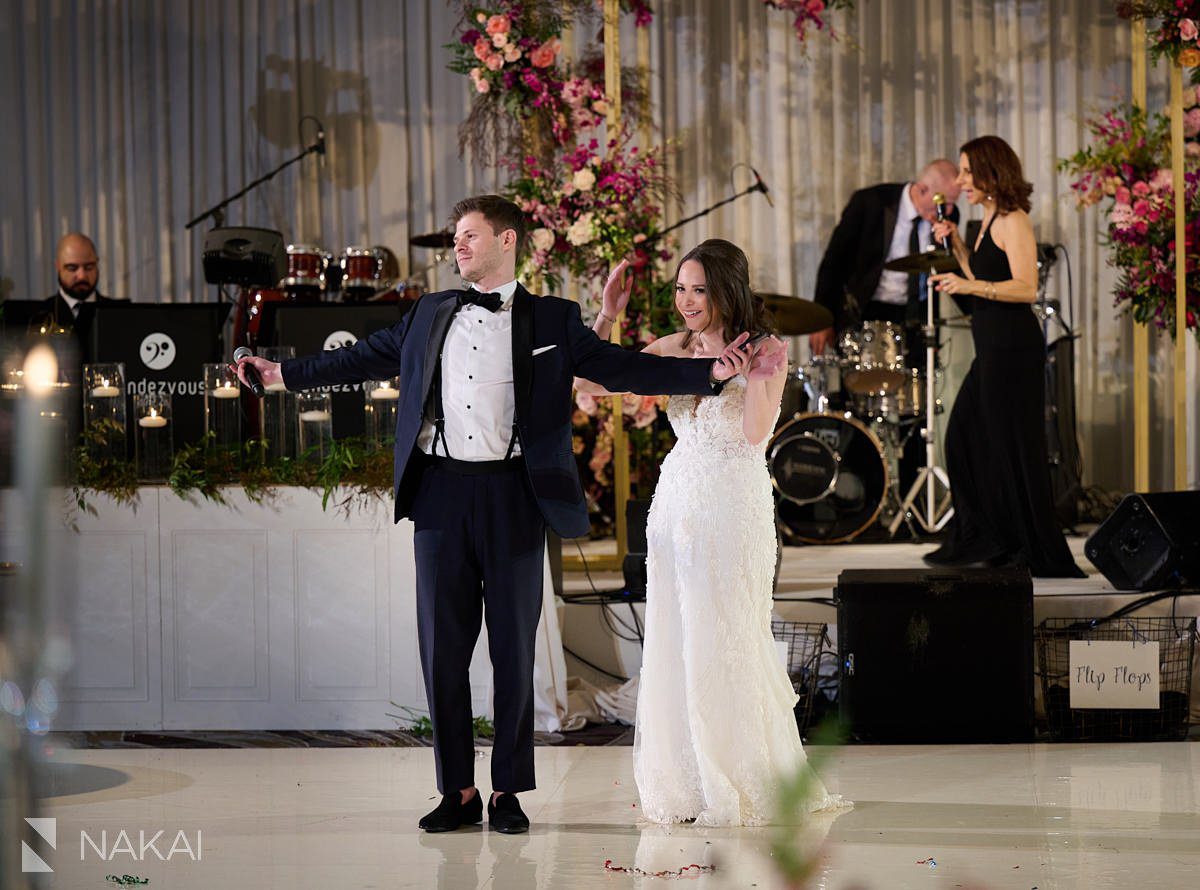 chicago intercontinental wedding photos reception speech