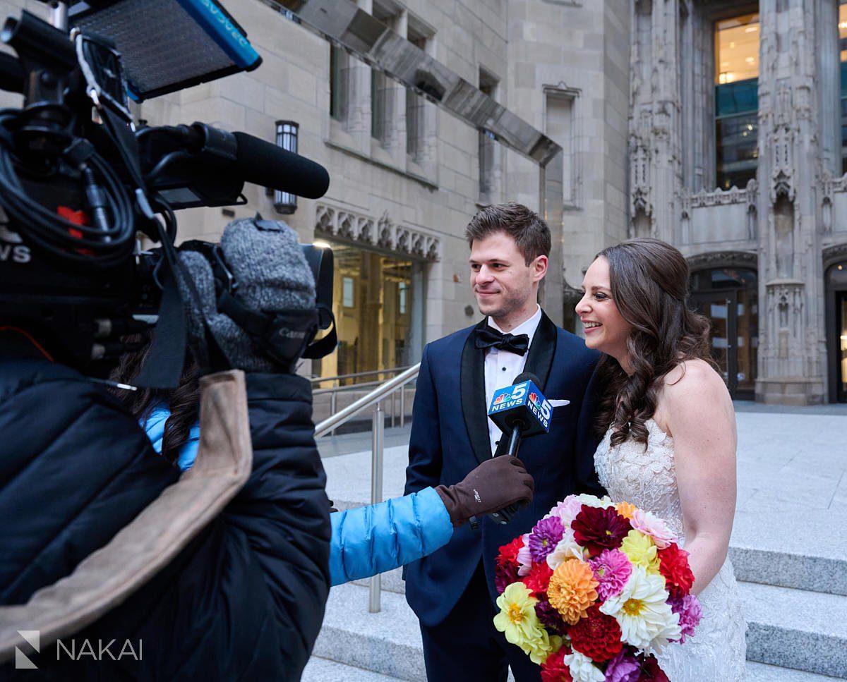 chicago intercontinental wedding photos winter