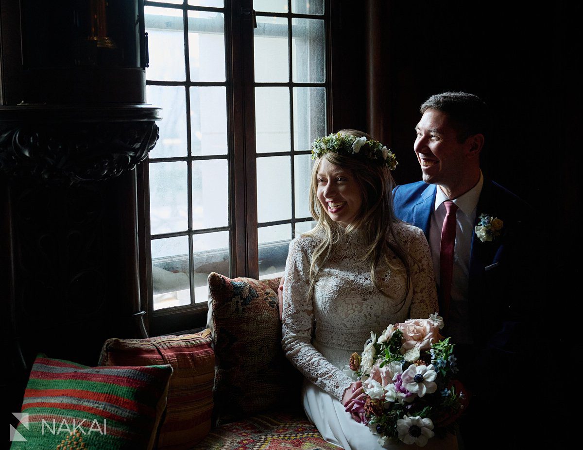 Chicago athletic association wedding photography lobby 