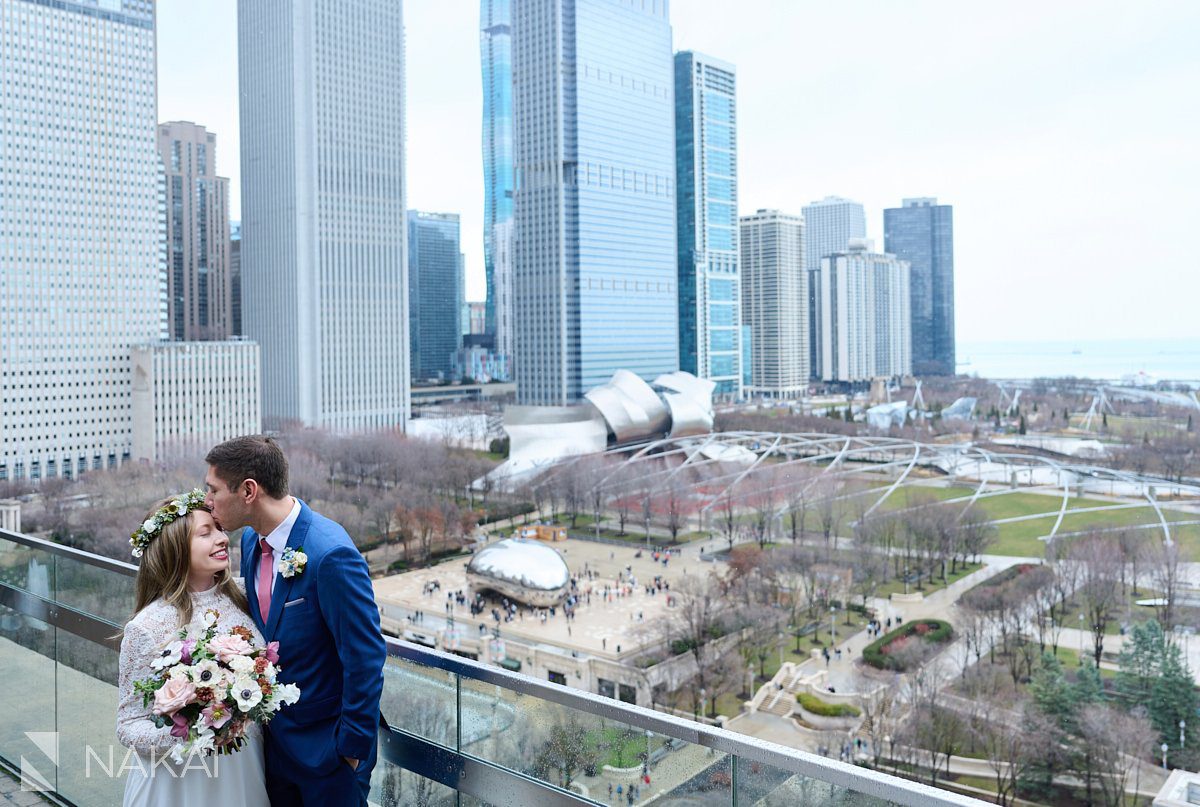 Chicago athletic association hotel wedding photos Cindys rooftop