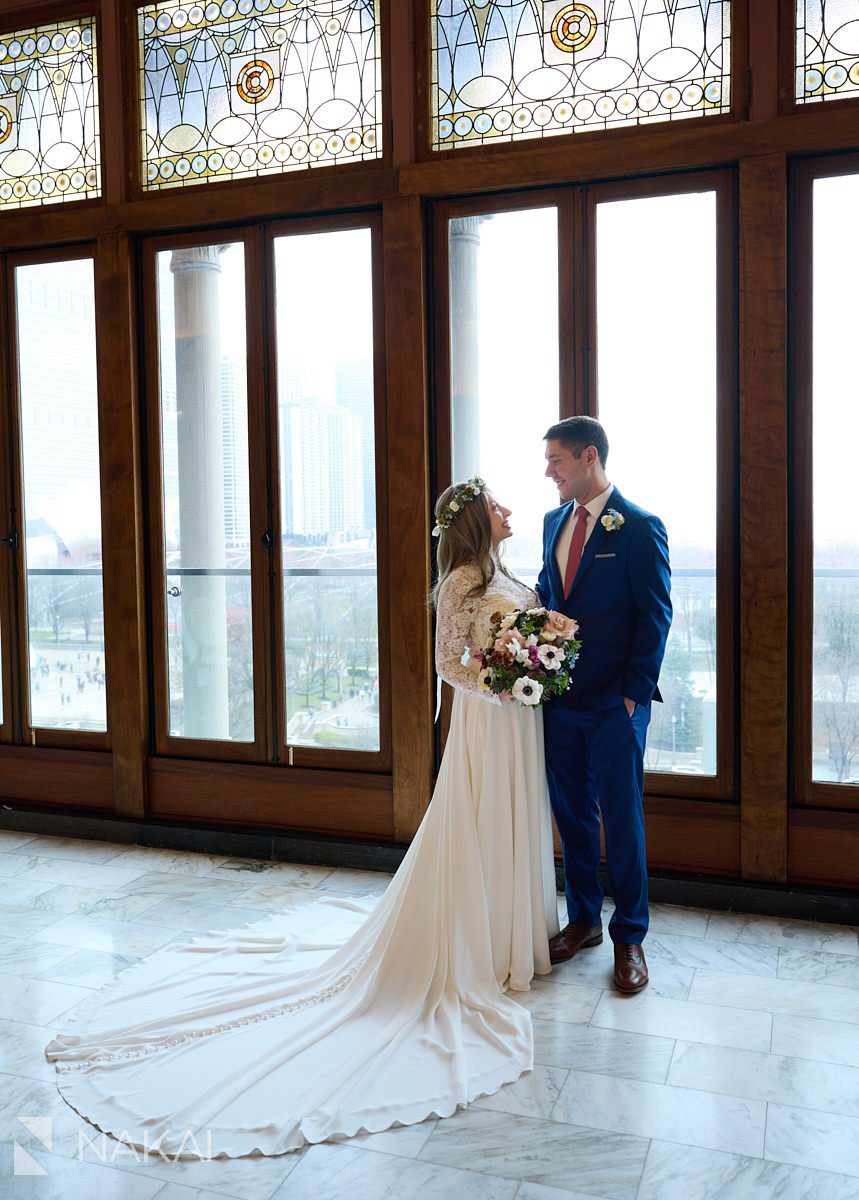 Chicago athletic association hotel wedding pictures first look ballroom