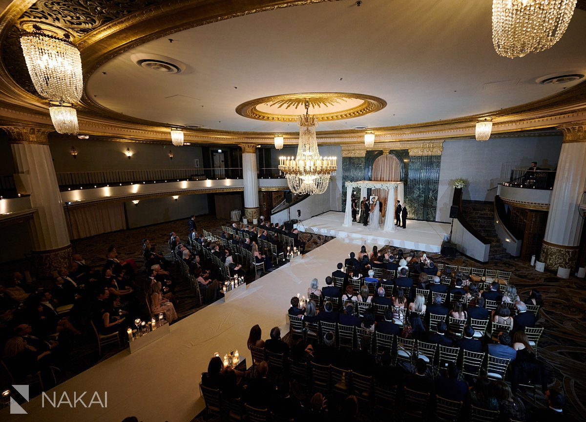 intercontinental chicago wedding photos ceremony ballroom 