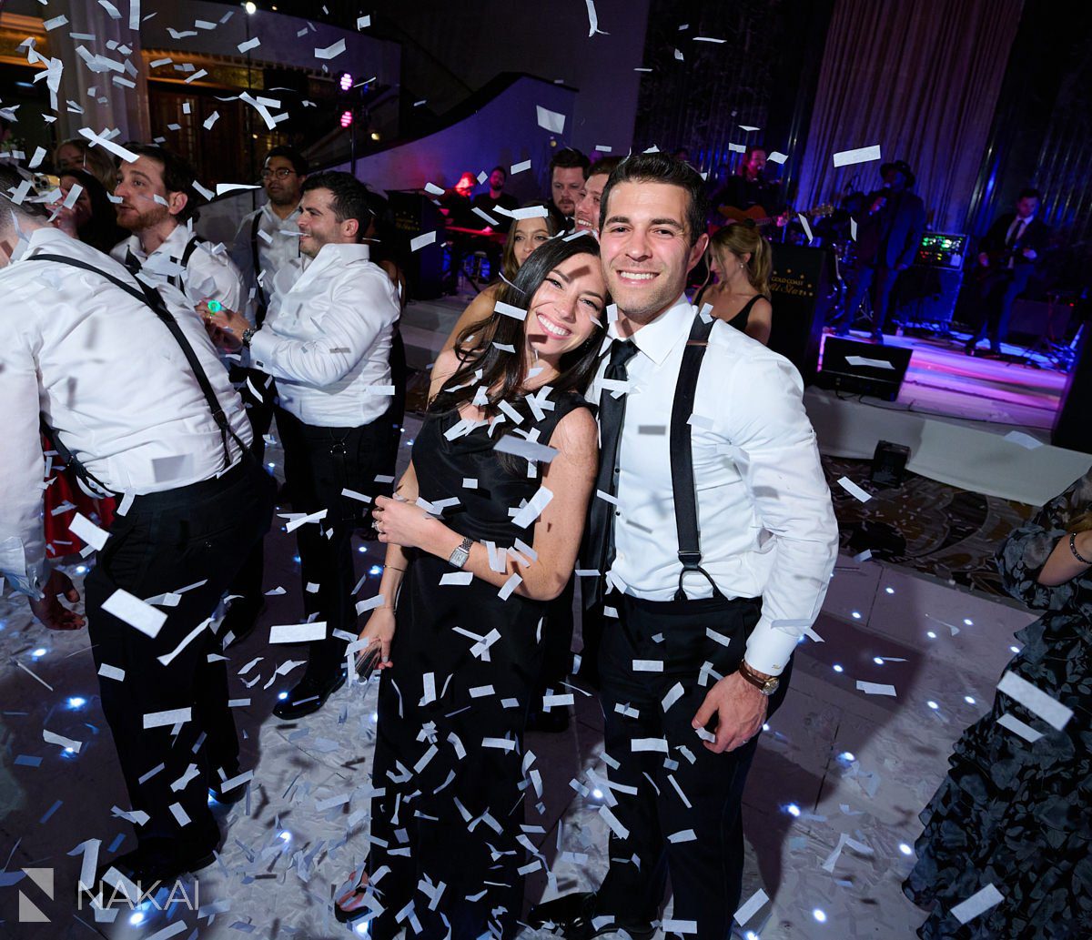 intercontinental chicago wedding photos reception fun dancing