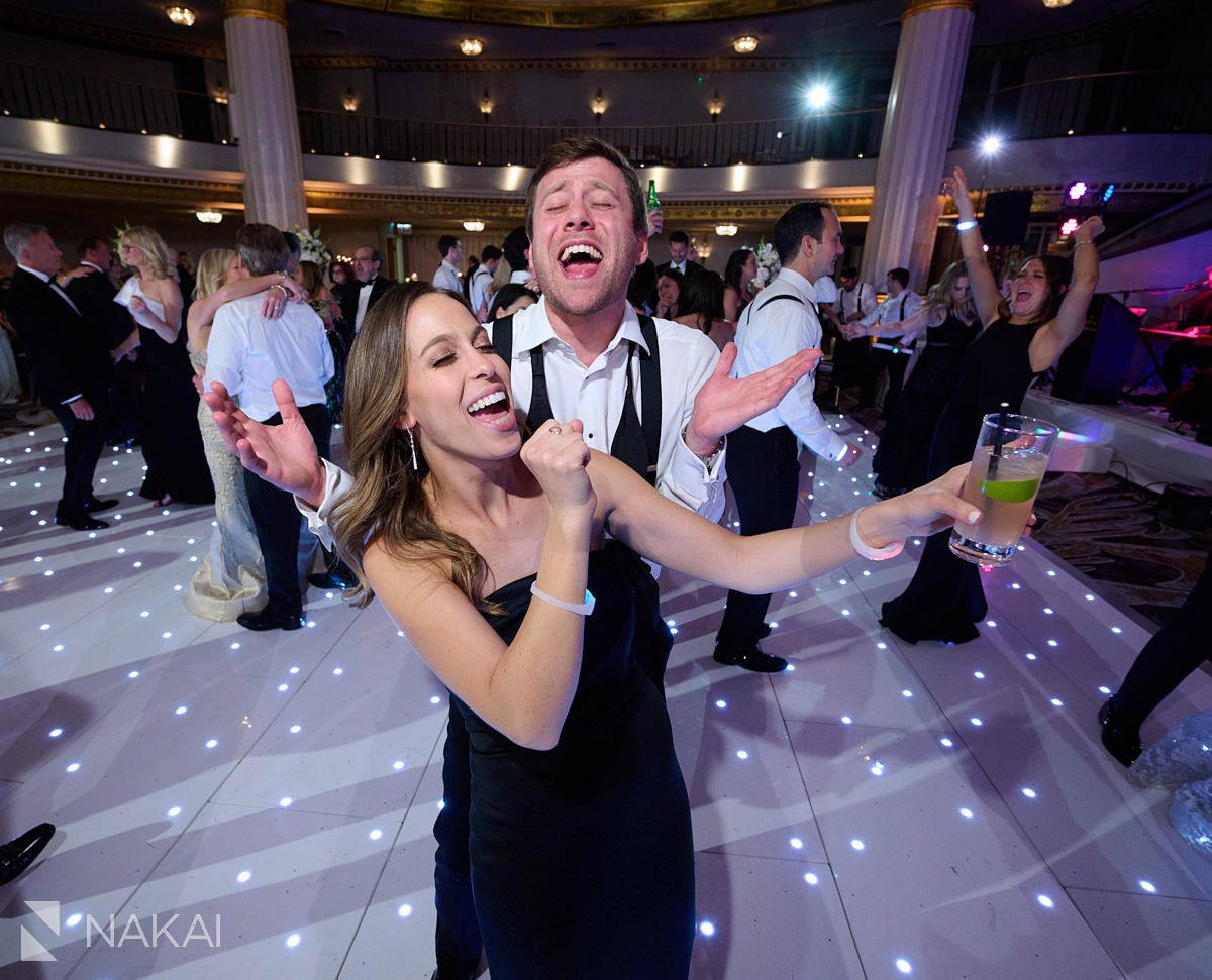 intercontinental chicago wedding photos reception fun dancing