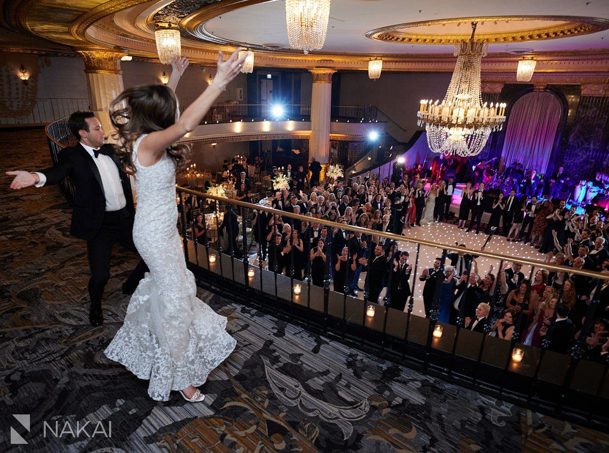 intercontinental chicago wedding photos reception entrance 