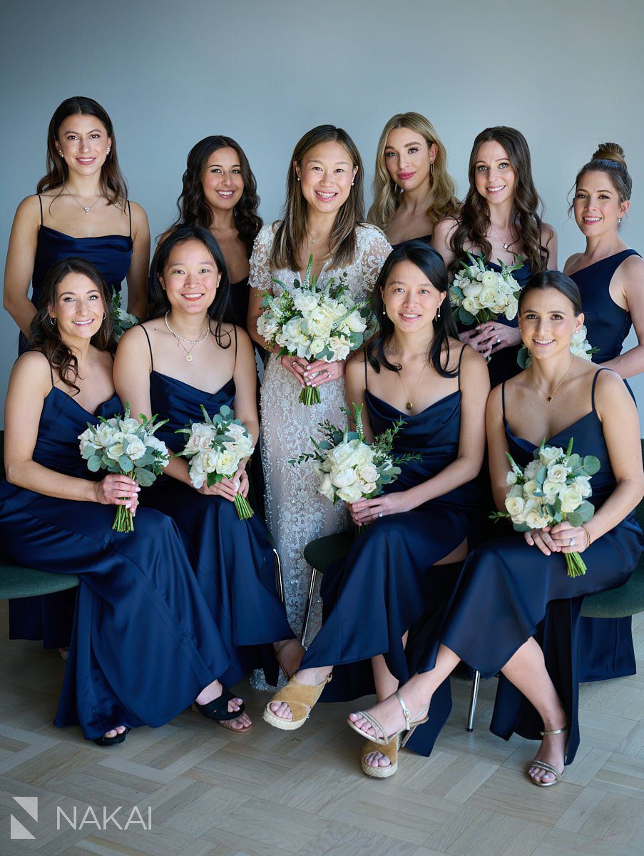 The Emily Hotel chicago west loop wedding photographer bridal party