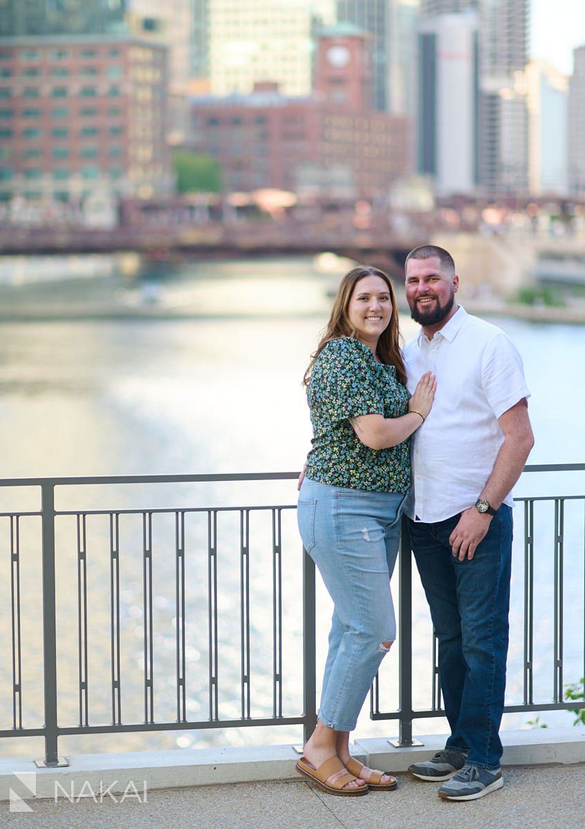 chicago wolf point engagement photos wolf point plaza river bridges