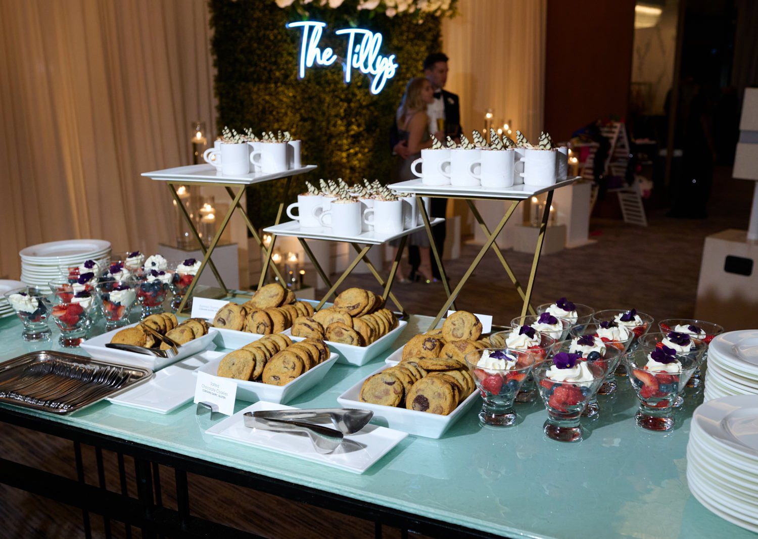 chicago ritz Carlton wedding photography reception dessert station