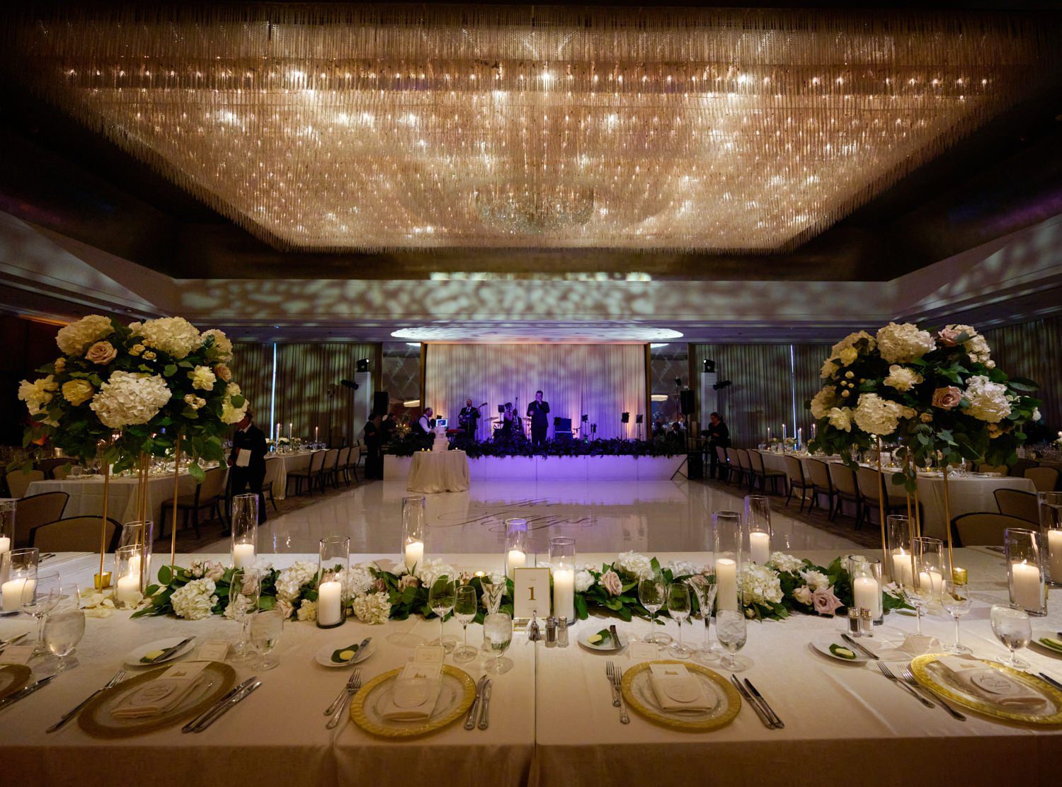 chicago ritz Carlton wedding photography reception ballroom decor and details