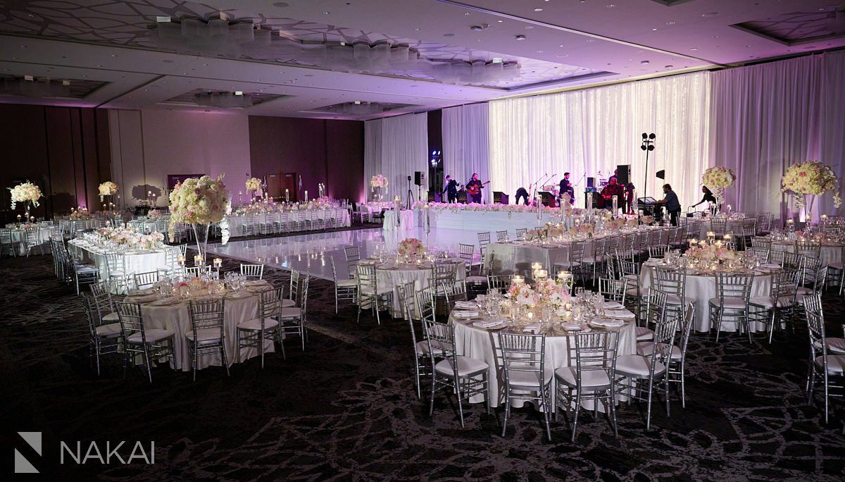 Loews chicago hotel wedding photos reception details