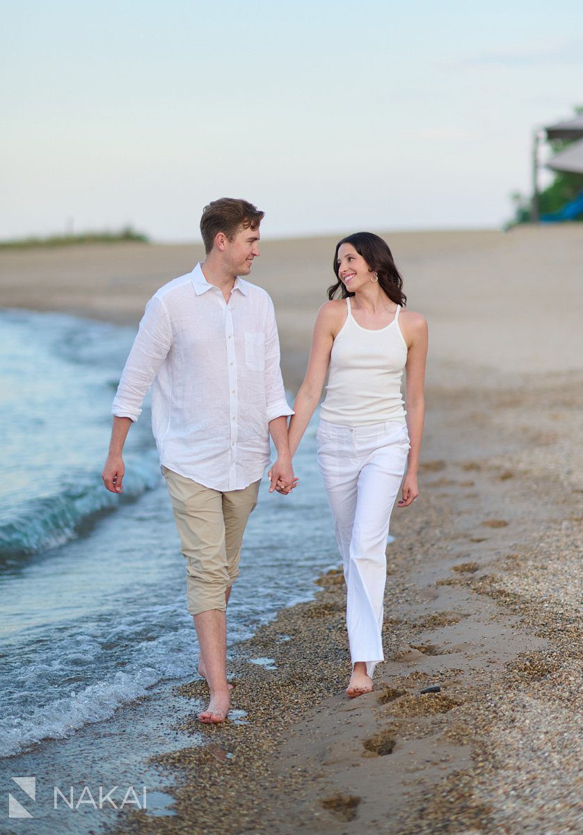 chicago north shore engagement photos lakefront