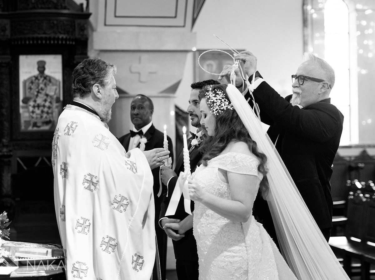 chicago greek wedding photos orthodox ceremony bride and groom