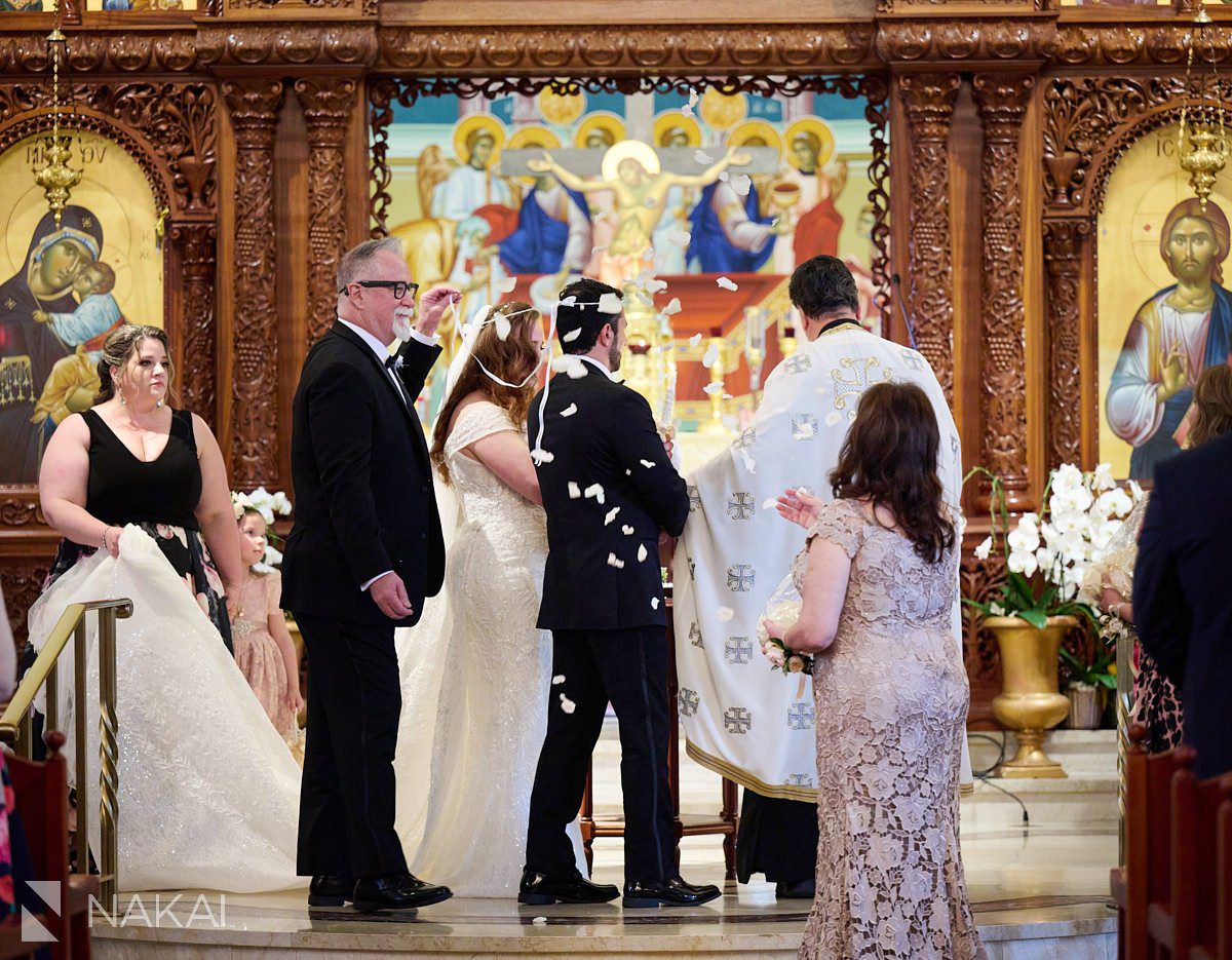 chicago greek wedding photos traditions ceremony bride and groom