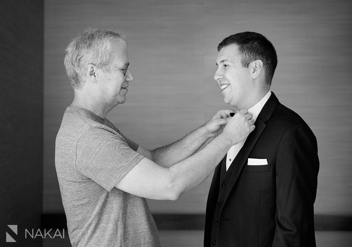 loews chicago wedding photos groom portrait