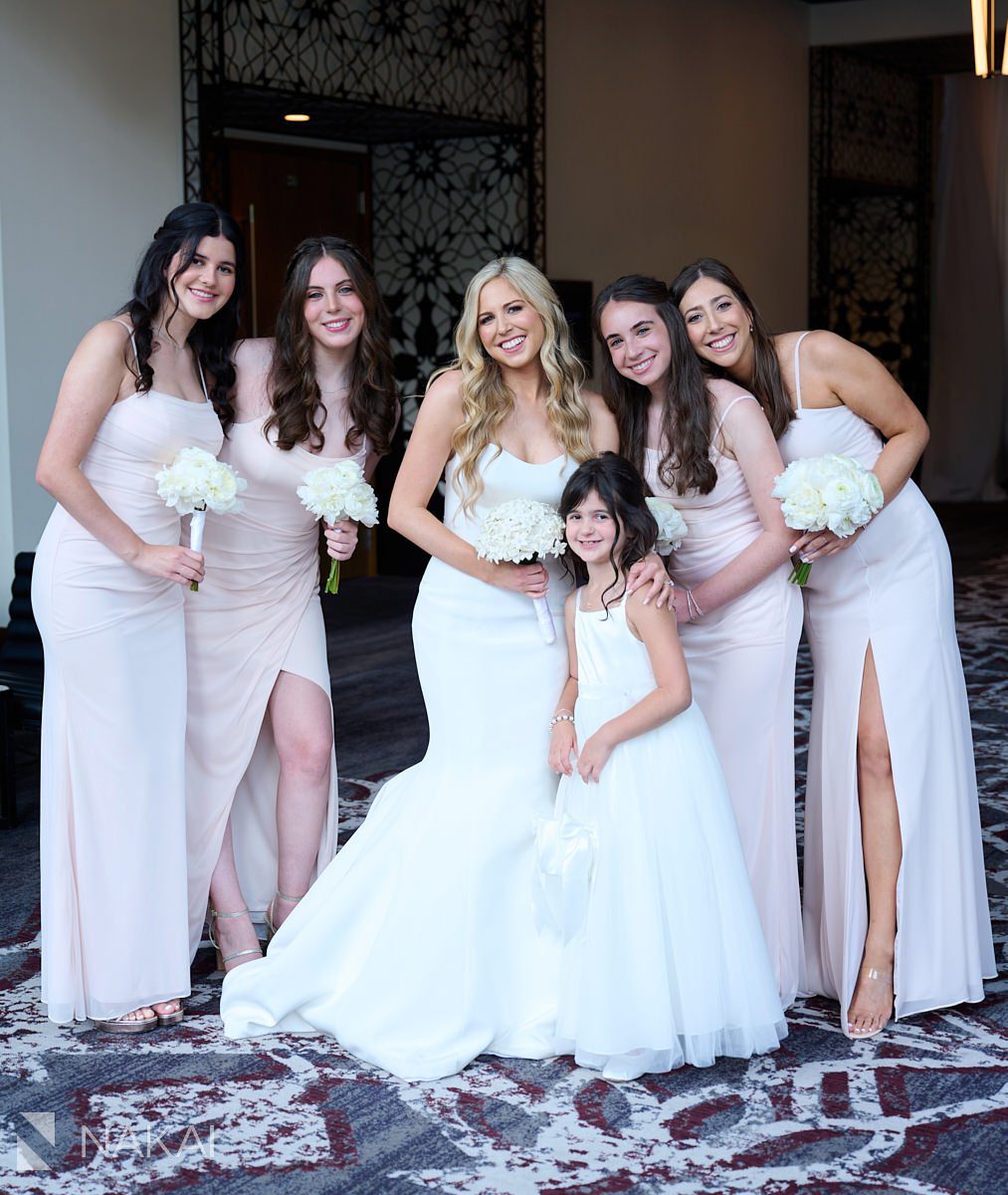 loews chicago wedding photos bridesmaids