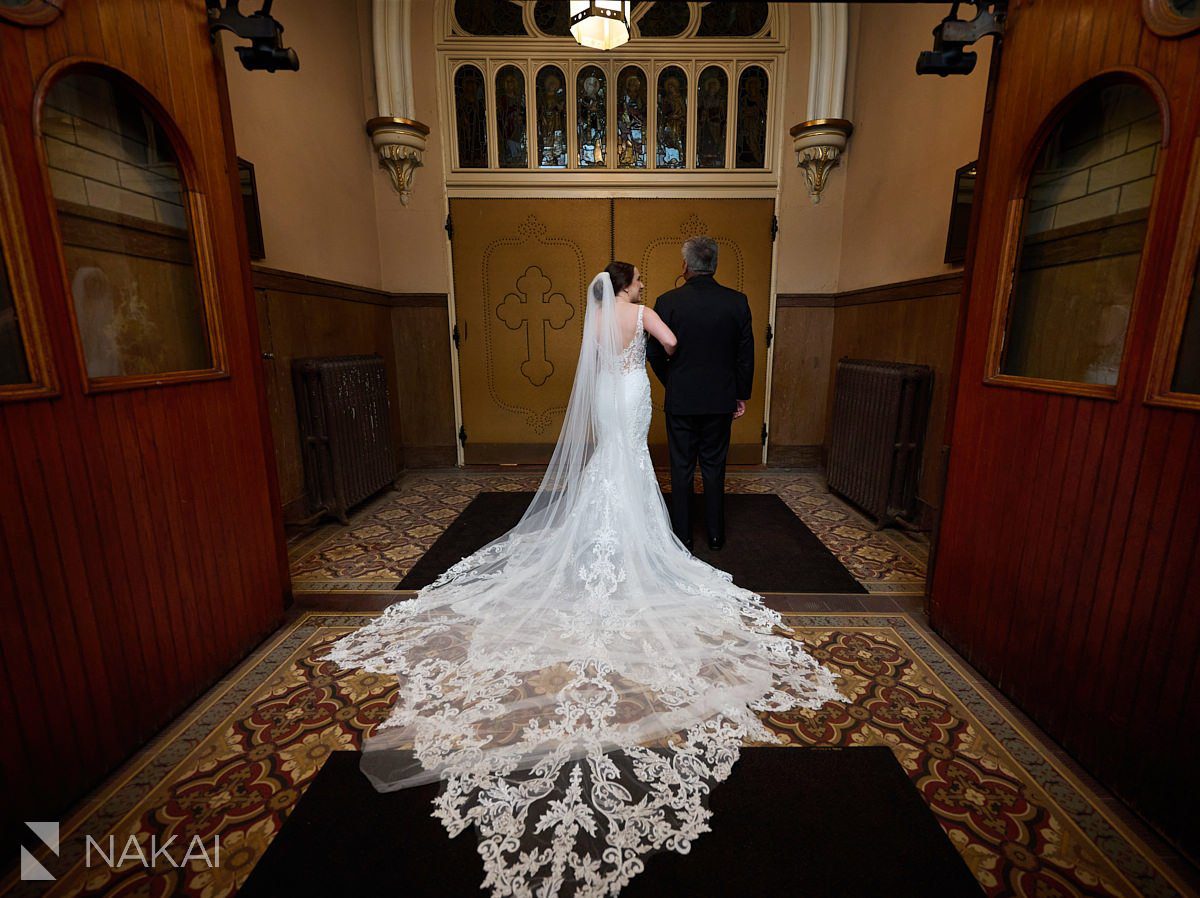 st Michaels chicago wedding photos ceremony processional
