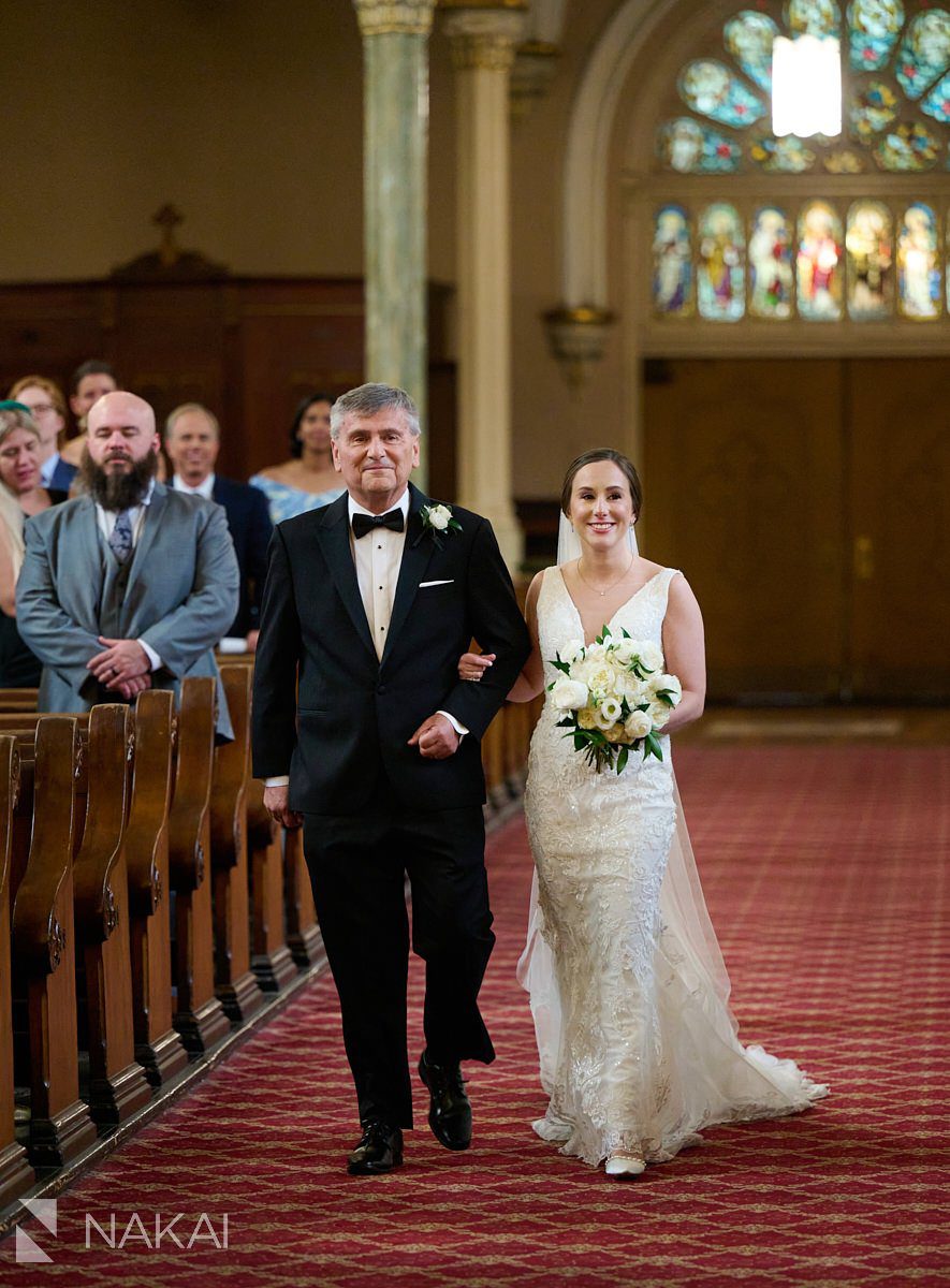 st Michaels chicago wedding photos processional