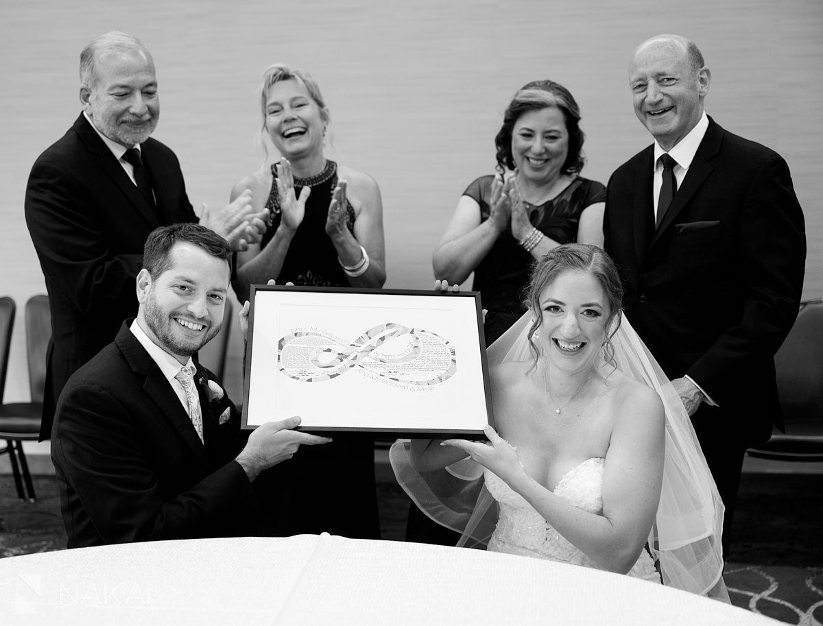 Adler Chicago wedding pictures ketubah signing