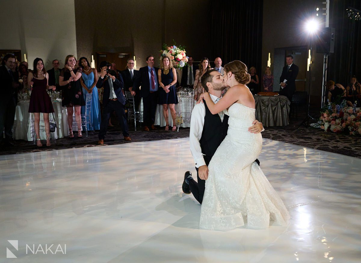 Loews Chicago wedding pictures reception first dance