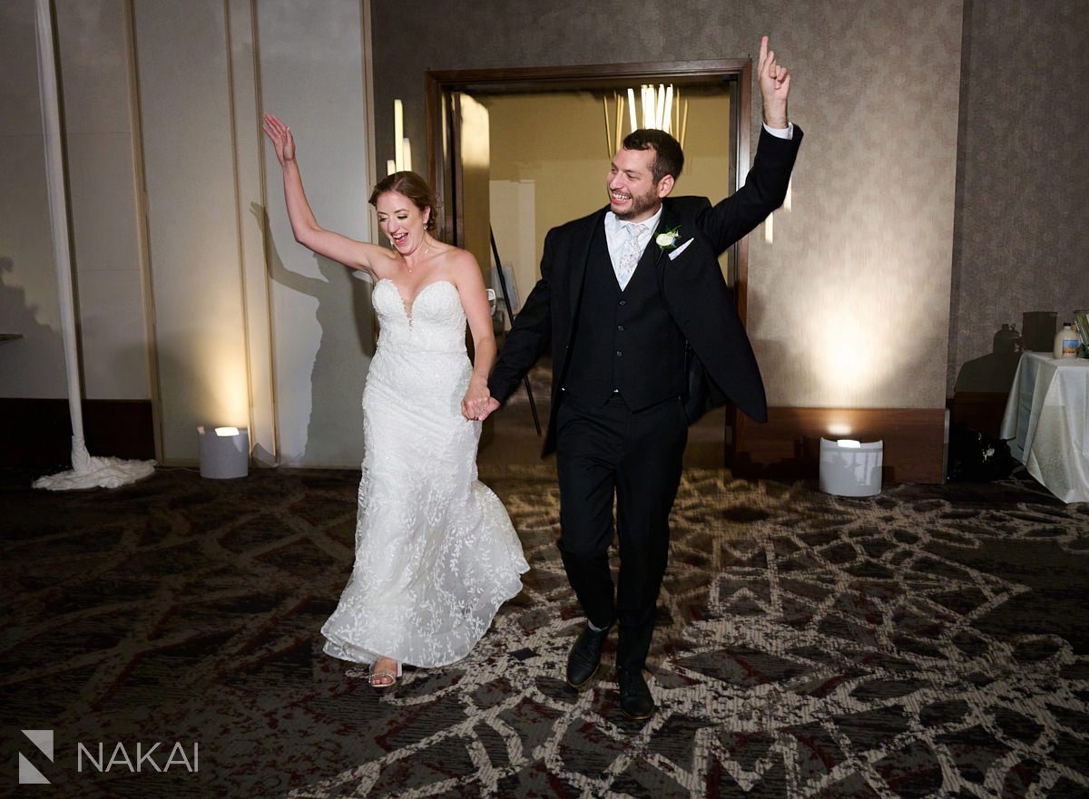 Loews Chicago wedding pictures reception entrance