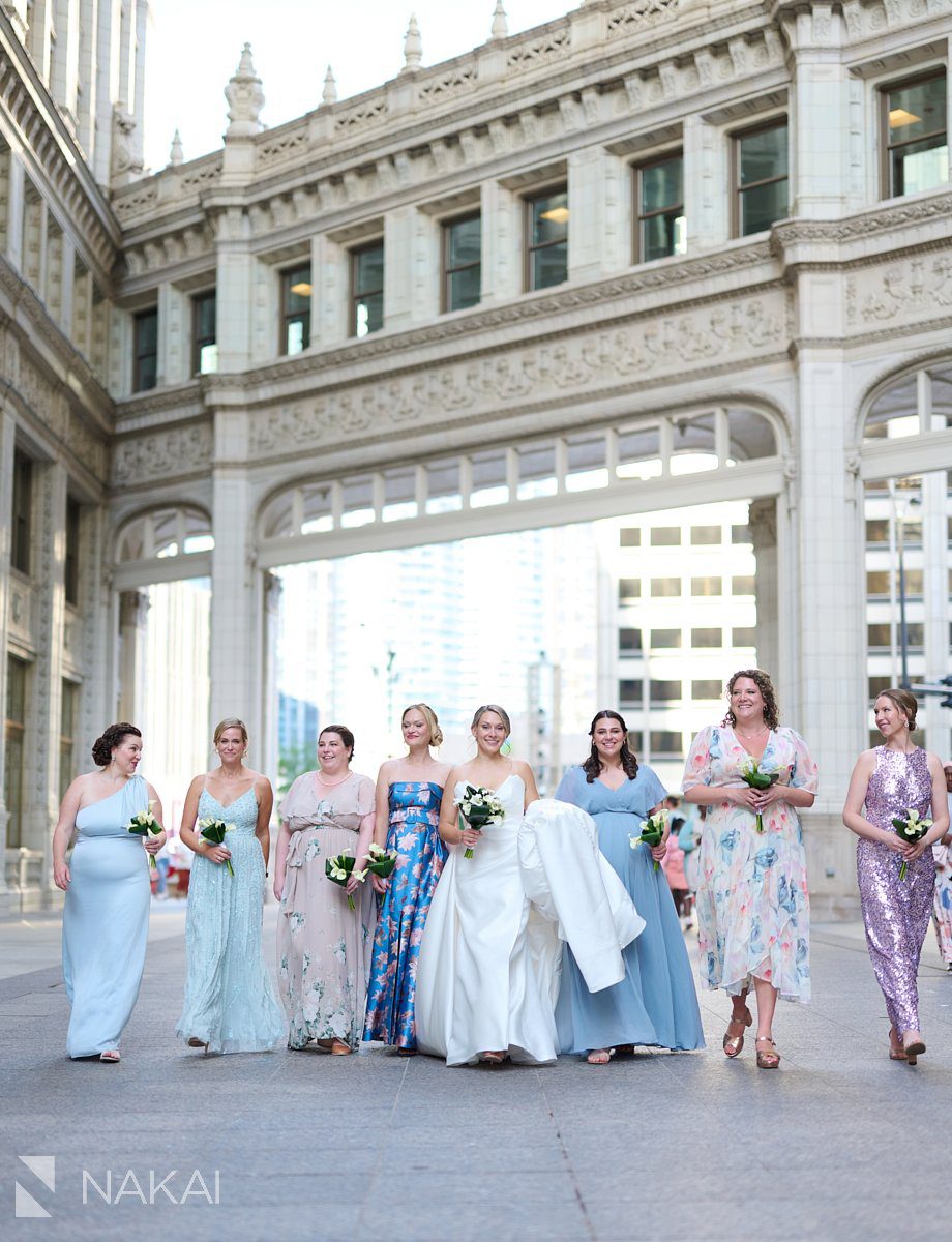 chicago magnificent mile wedding photos 