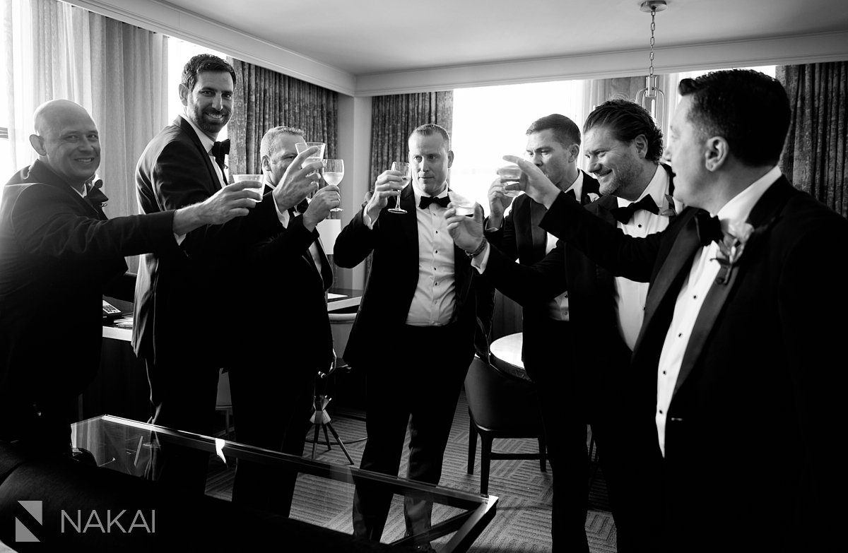 the Gwen wedding photos chicago groomsmen