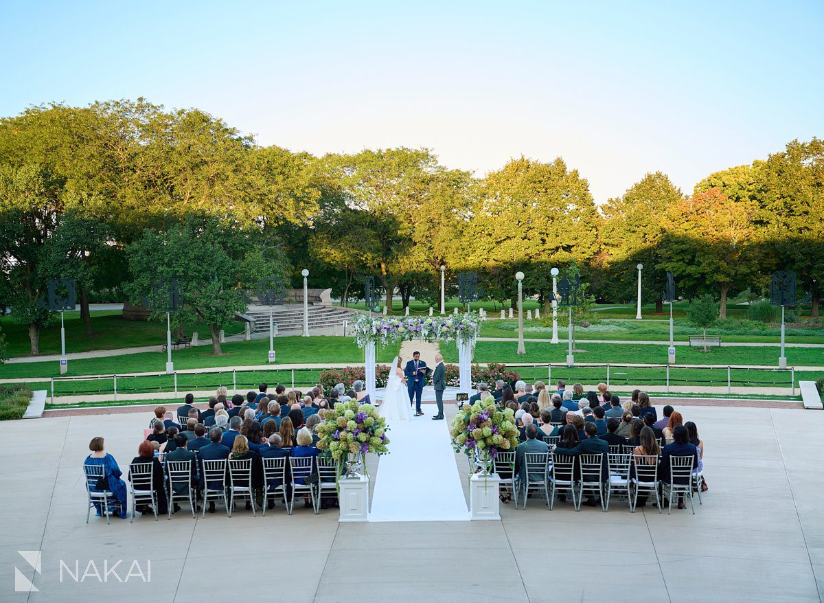 Chicago history museum wedding photos outdoor ceremony moments