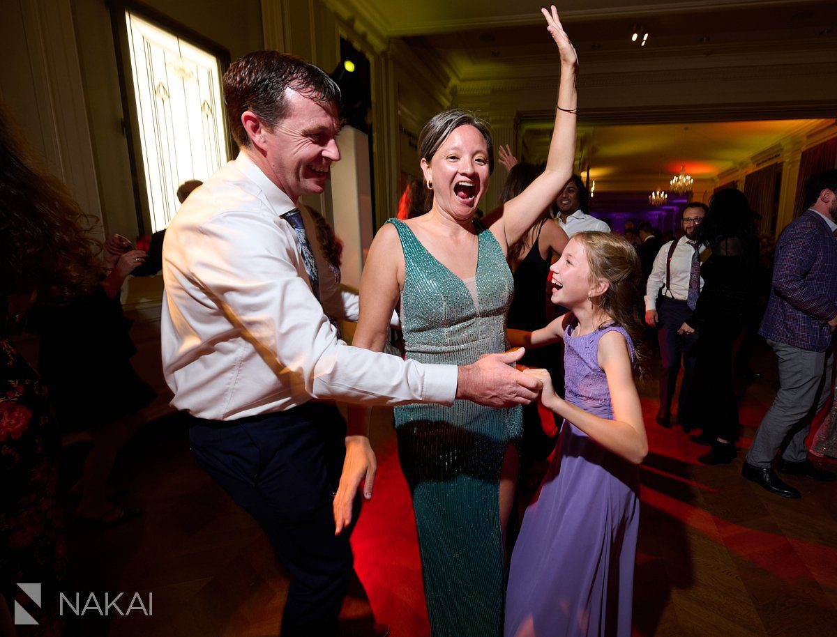 Chicago history museum wedding reception photos dancing