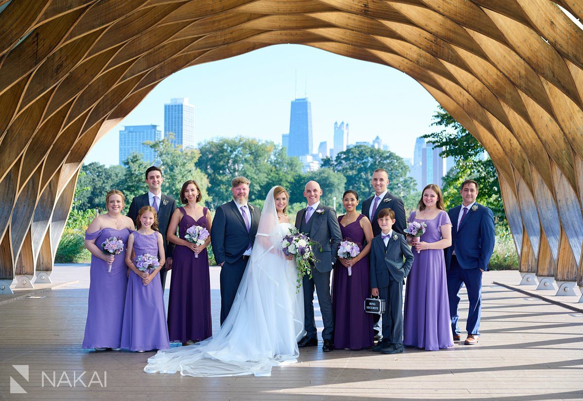 chicago honeycomb wedding photos bridal party