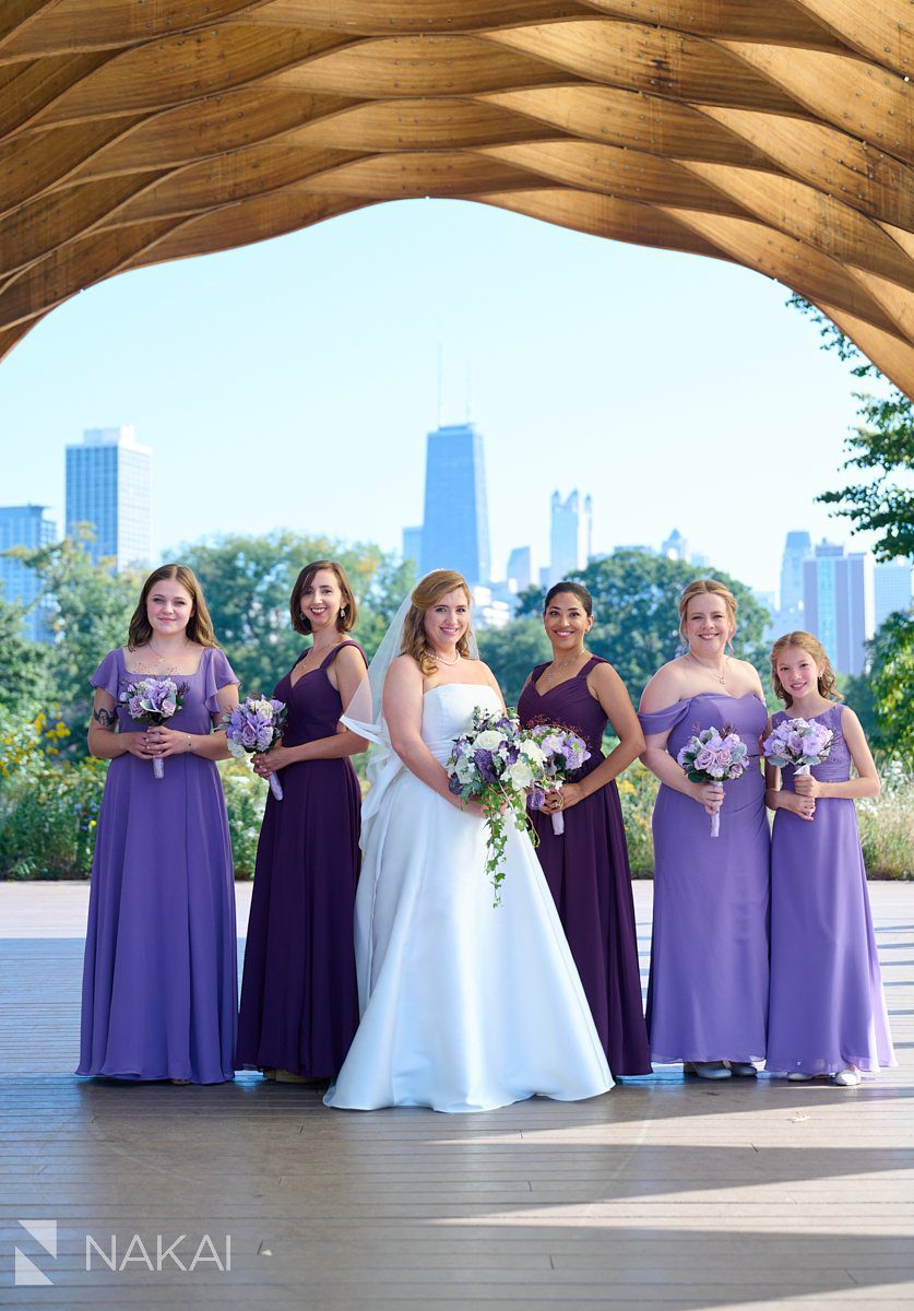 chicago honeycomb wedding photos bridal party