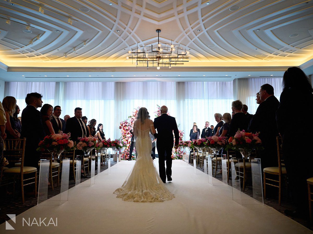 chicago londonhouse wedding photos ceremony in ballroom