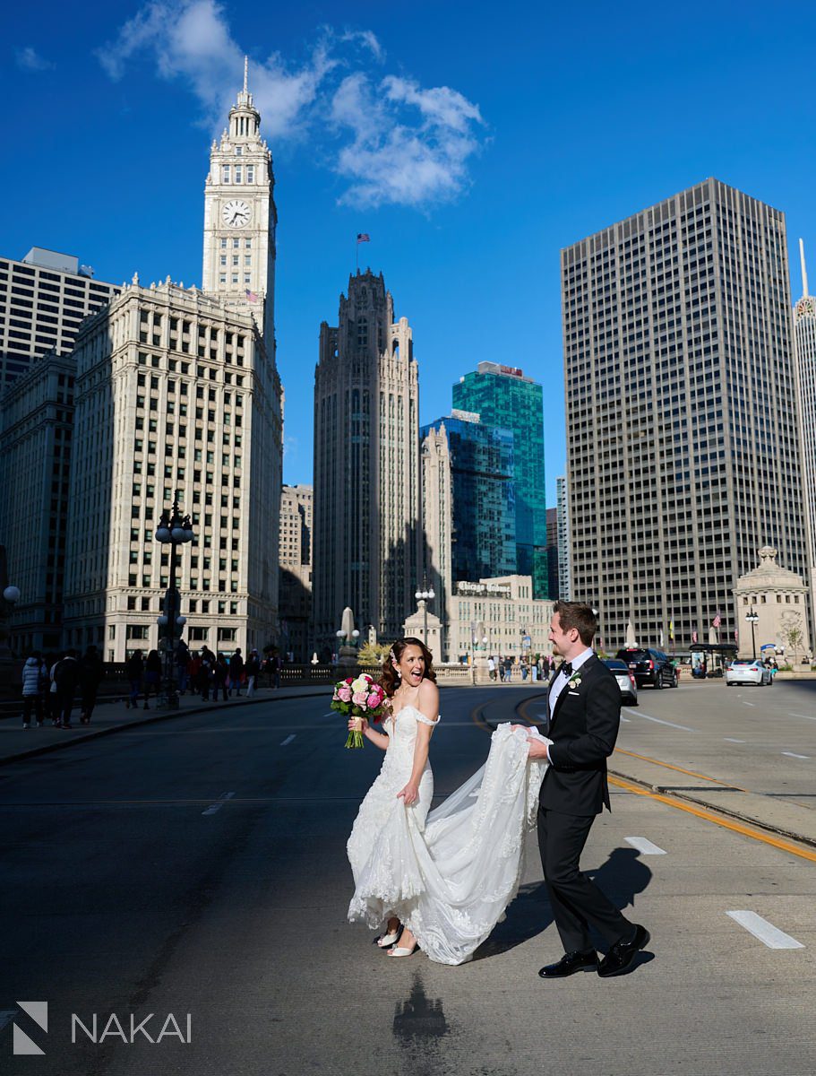 chicago londonhouse wedding photos Wacker drive
