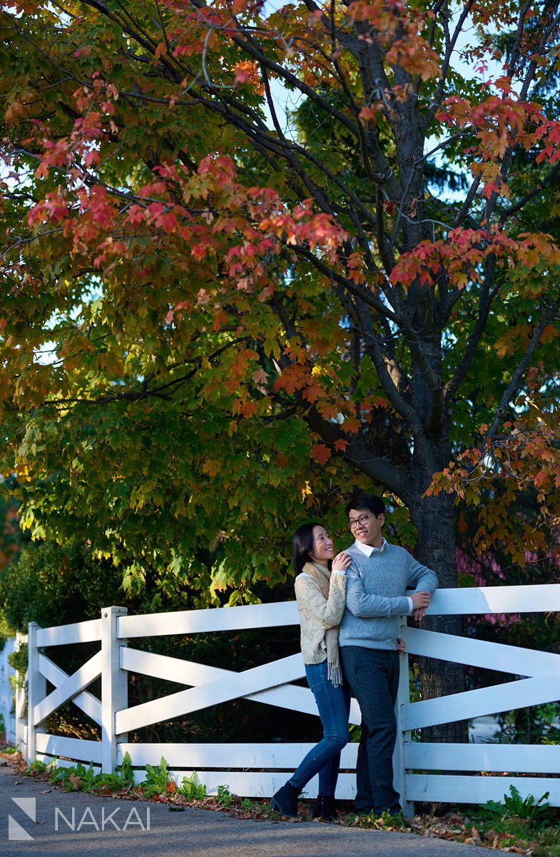 fall chicago engagement photos colors Lincoln park