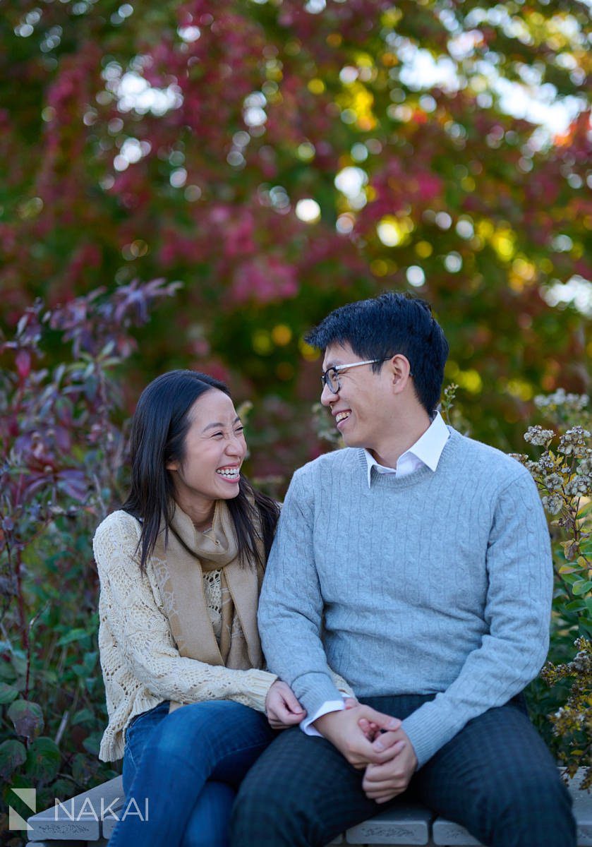 fall chicago engagement photos colors Lincoln park