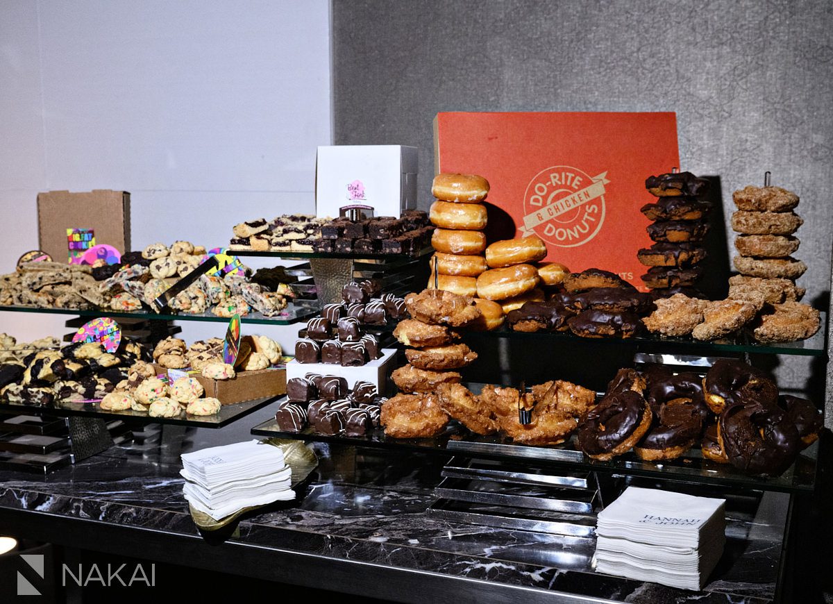 Loews Chicago Hotel wedding pictures late night snacks reception