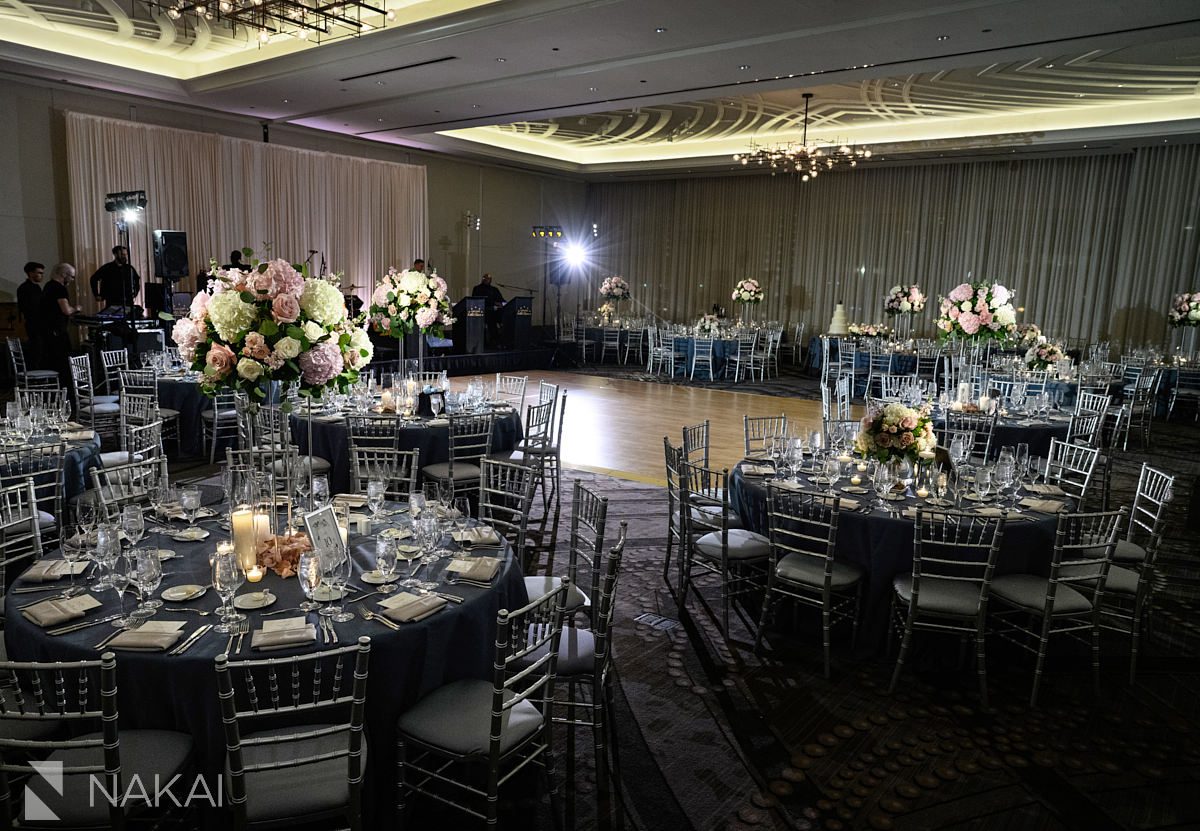 Chicago LondonHouse wedding photographer reception decor