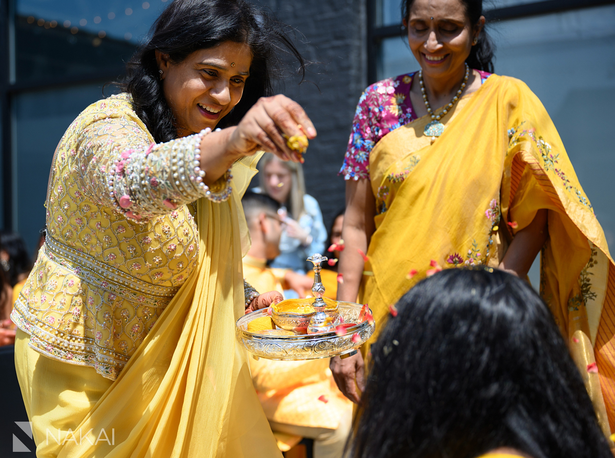 Chicago haldi ceremony photography mom photo