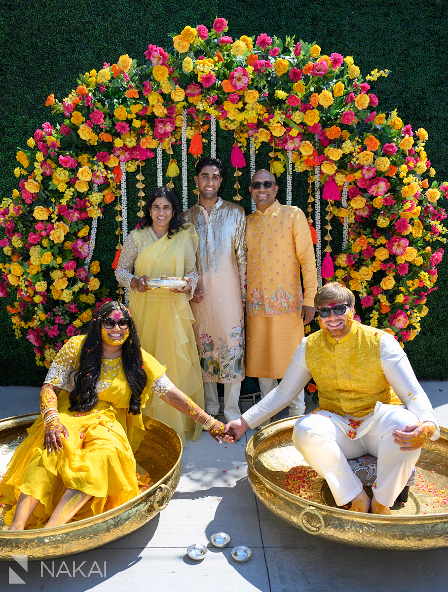 Chicago haldi ceremony photography family photo