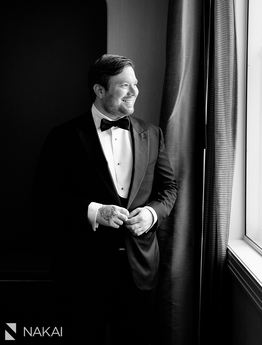 broom portrait JW Marriott Chicago wedding pictures