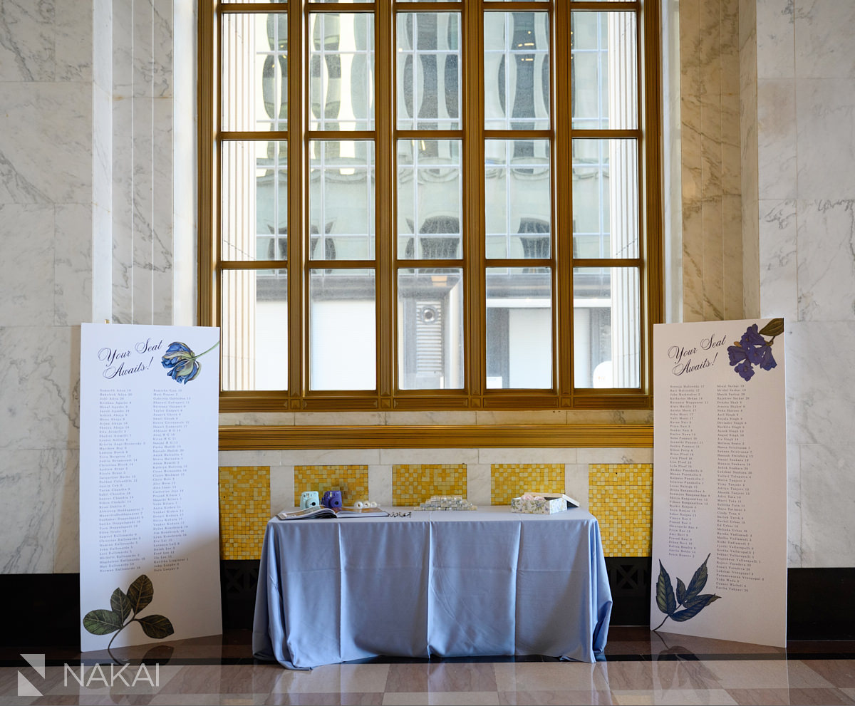 old post office wedding reception details escort card table