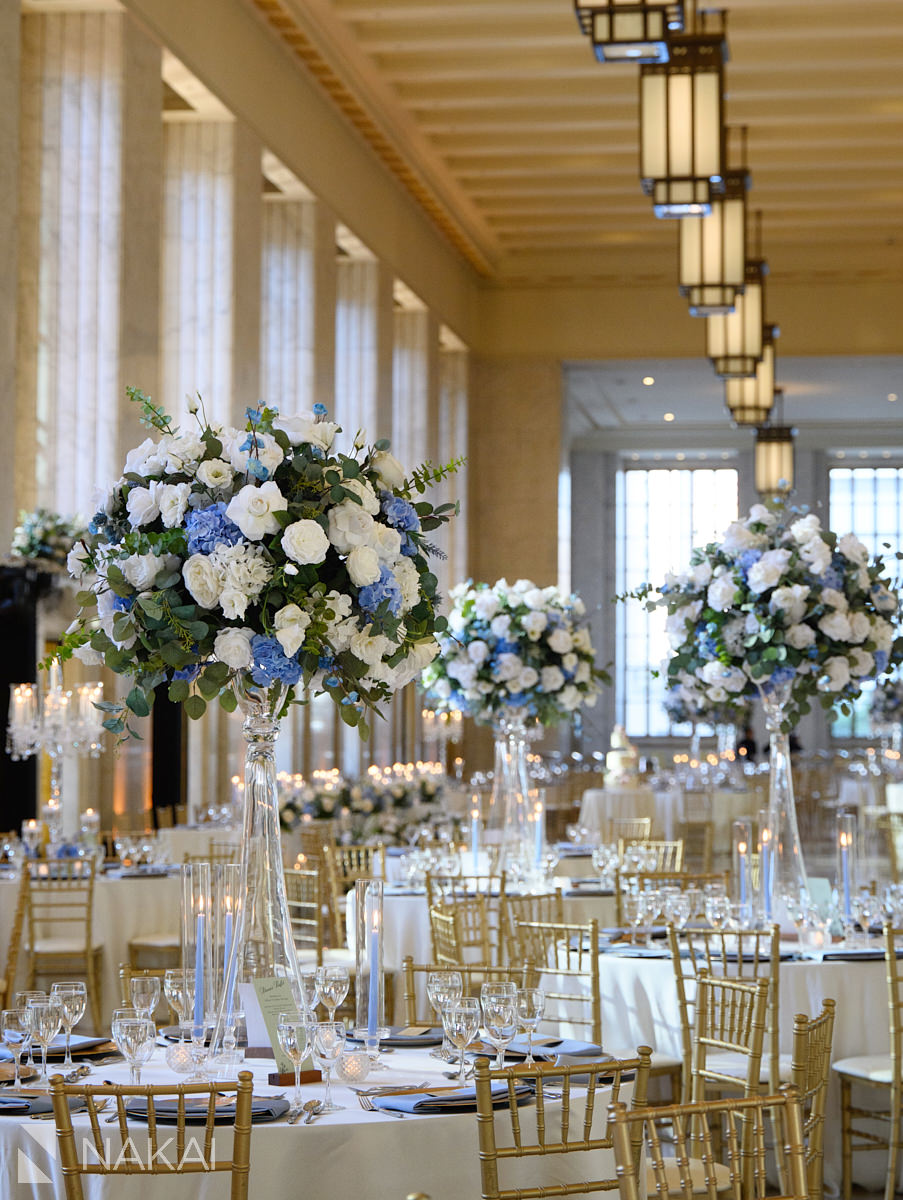 old post office wedding reception room shot decor