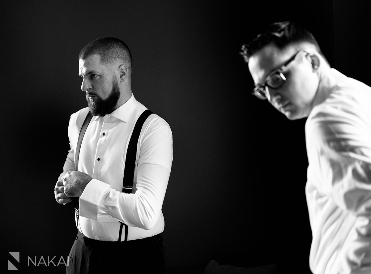 chicago groom wedding getting ready