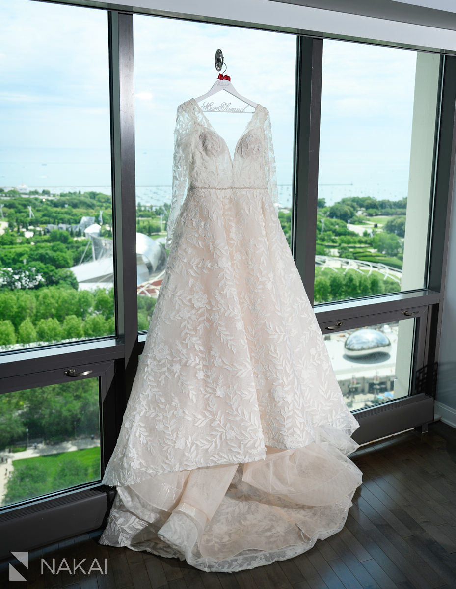 chicago luxury wedding details dress