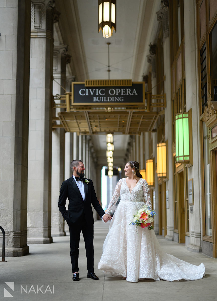 chicago lyric opera wedding photos