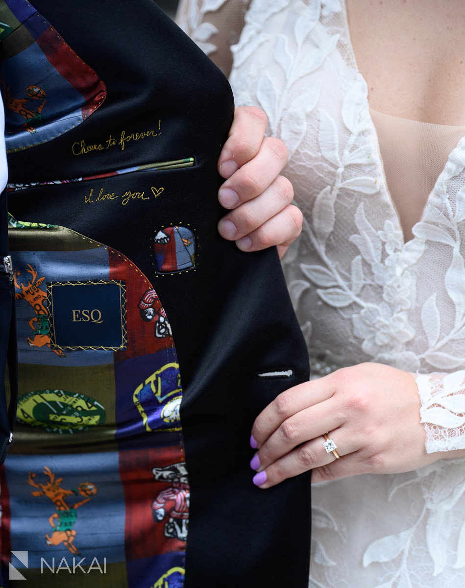 ESQ tuxedo detail