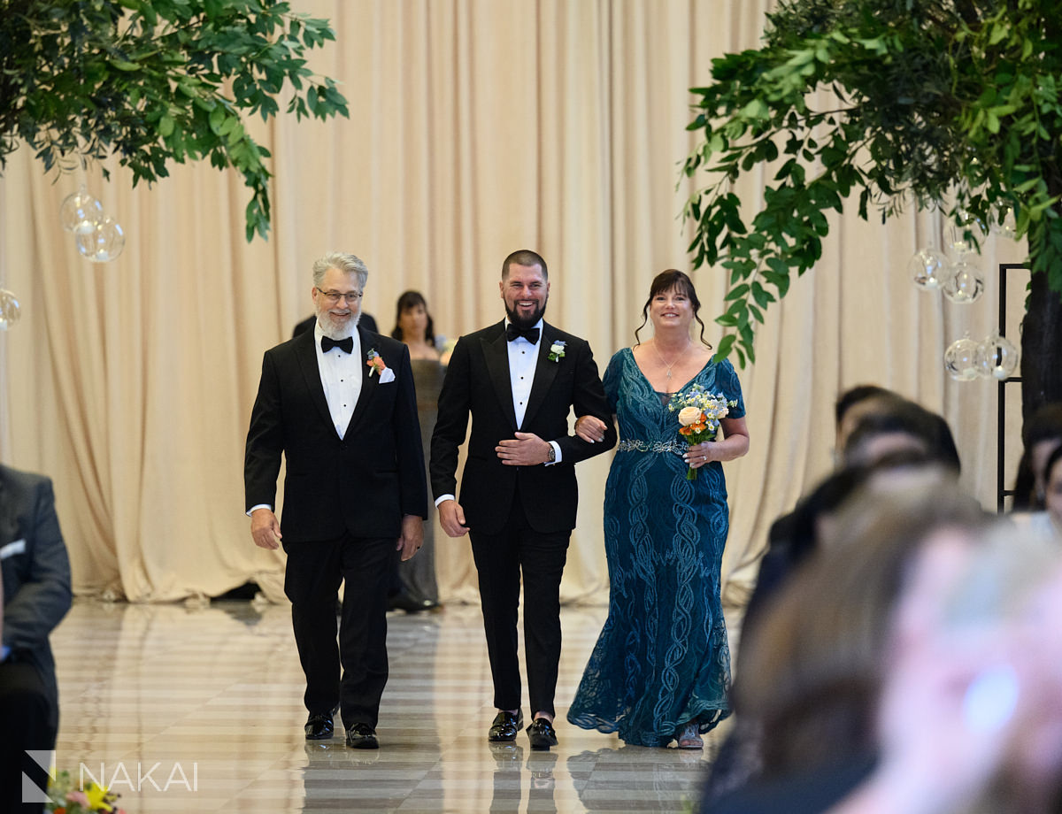 old post office chicago wedding ceremony processional