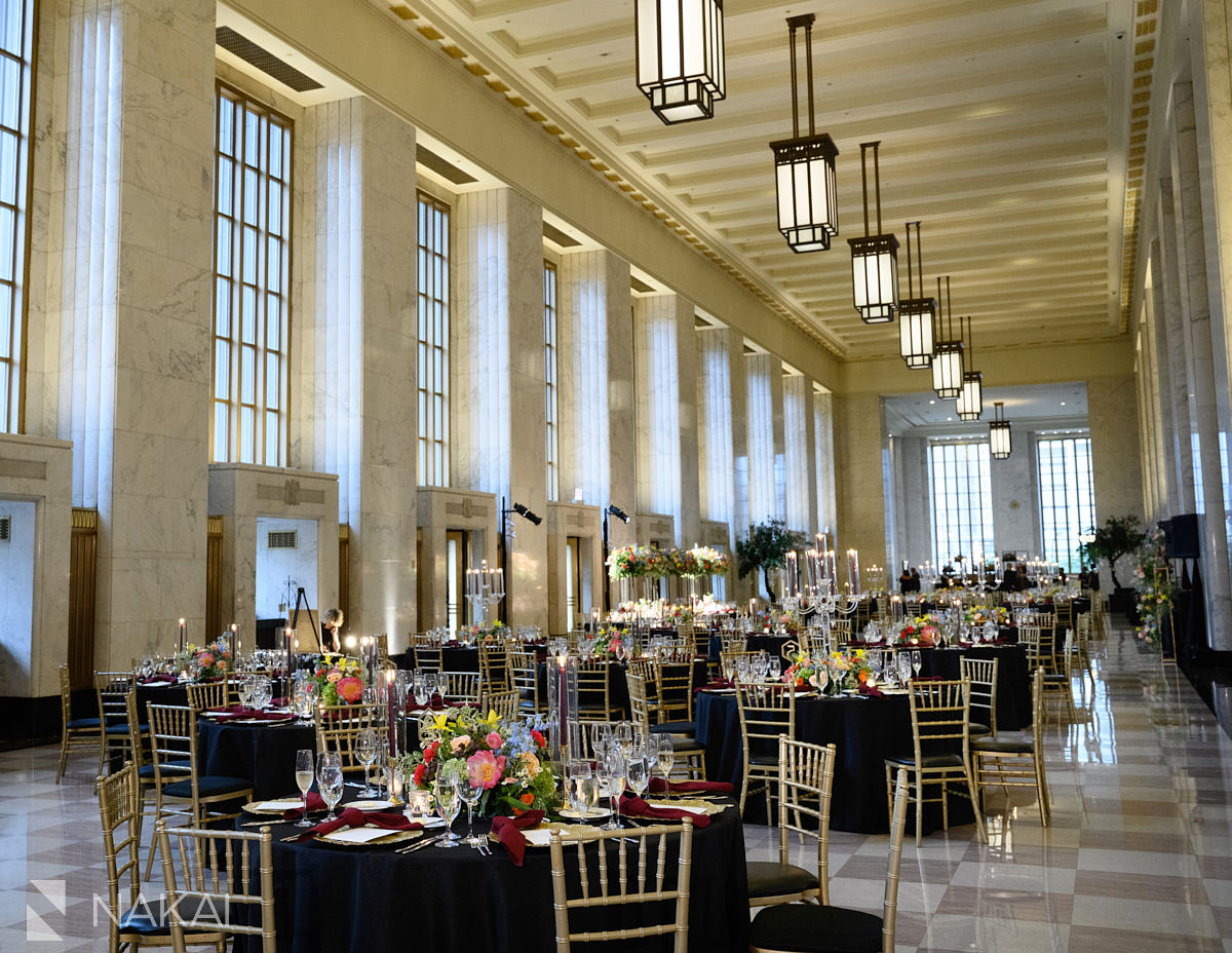 old post office chicago wedding reception photos decor