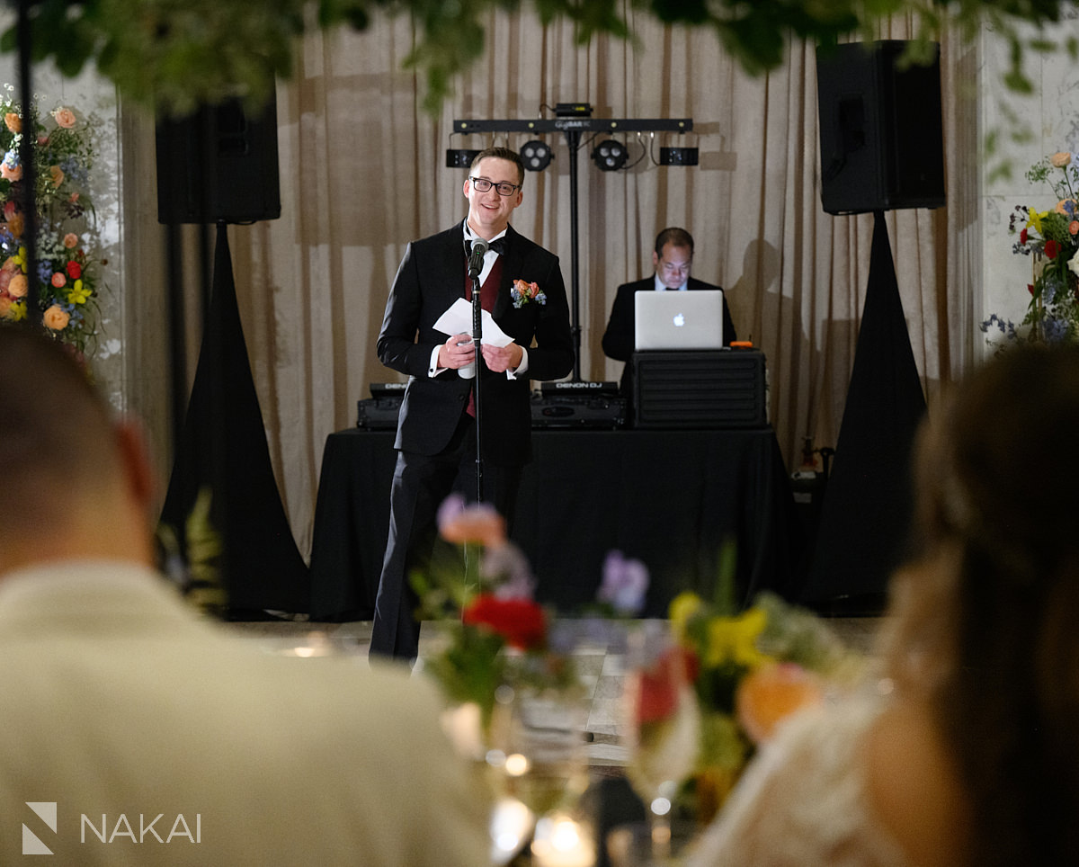 old post office chicago wedding speeches during reception
