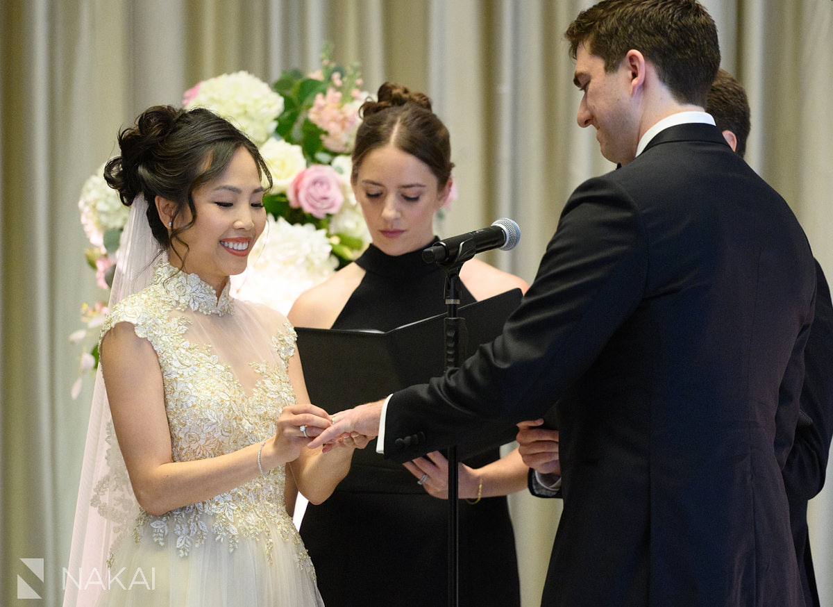 Langham wedding chicago ceremony ballroom